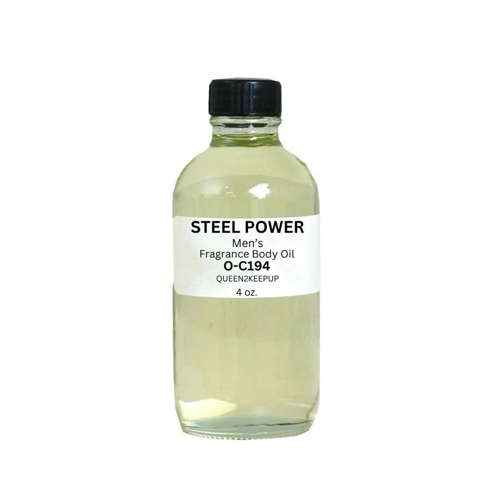Steel Power (Men) Body Oil 4 oz Fragrance All Natural Scent